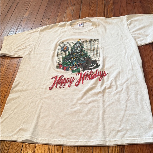 1989 Happy Holidays Vintage Christmas T-Shirt - Picture 7 of 11